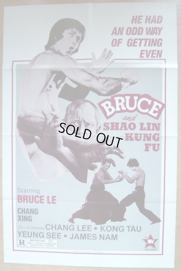 画像1: BRUSE AND SHAO LIN KUNG FU　ＵＳ版オリジナルポスター