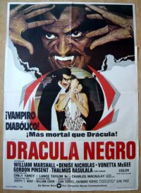 吸血鬼ブラキュラ　スペイン版オリジナルポスター