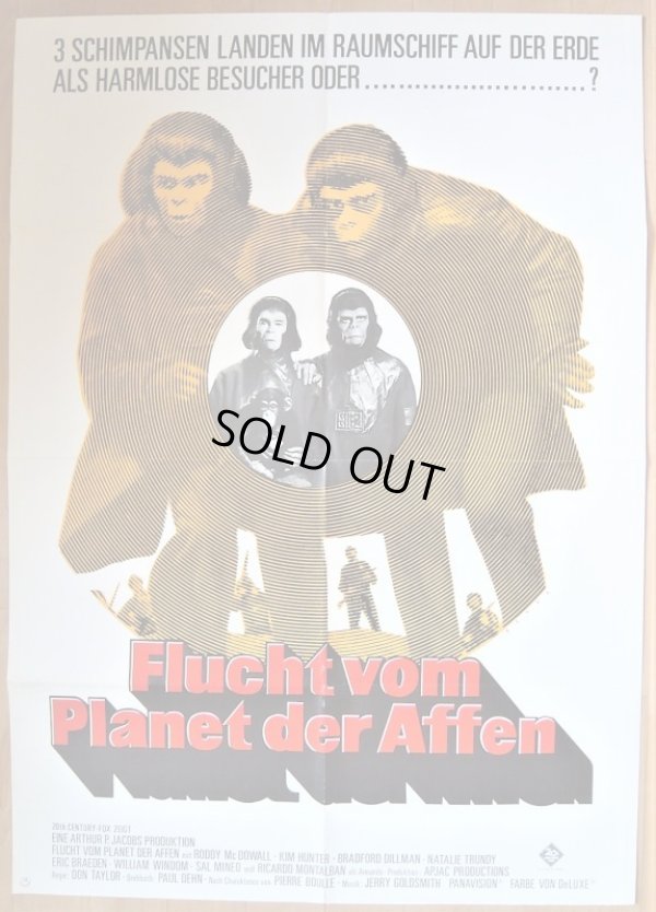画像1: 新・猿の惑星　ドイツ版オリジナルポスター