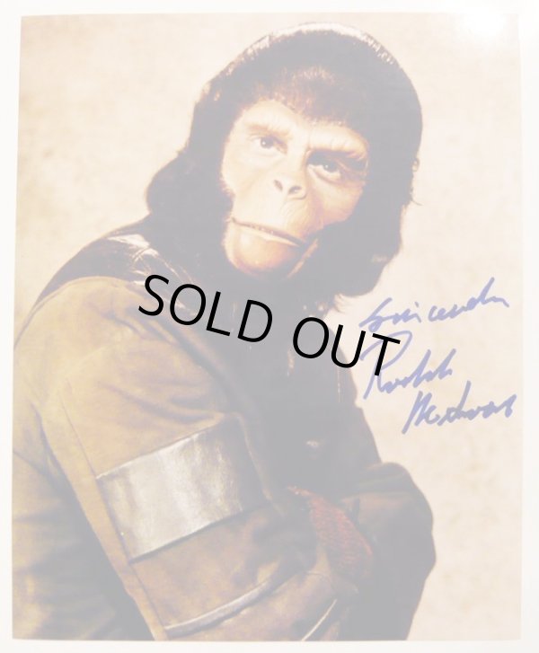 画像1: ロディ・マクドウォール（猿の惑星）直筆サイン入りUS版オリジナルスチール写真