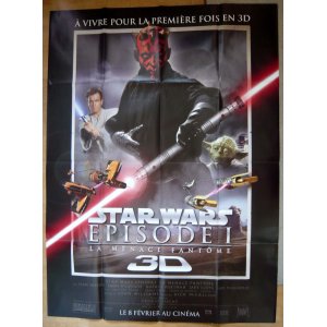 画像: STAR WARS　エピソードＩ/ファントム・メナス 3D　フランス版オリジナルポスター