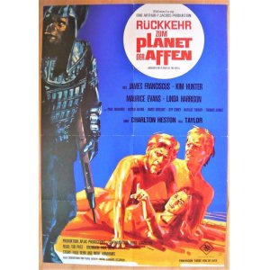 画像: 続・猿の惑星　ドイツ版オリジナルポスター