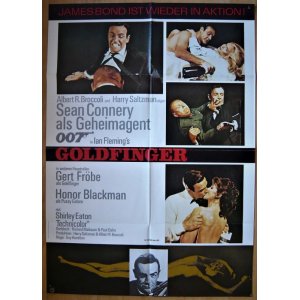 画像: 007/ゴールドフィンガー　ドイツ版オリジナルポスター