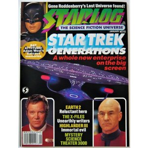 画像: STARLOG JAN ＃210 スタートレックジェネレーションズ　バットマン(TV)　X-ファイル