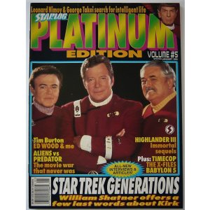 画像: STARLOG PLATINUM EDITION #5 スタートレック エイリアンVSプレデター X-ファイル エド・ウッド ハイランダー3 タイムコップ