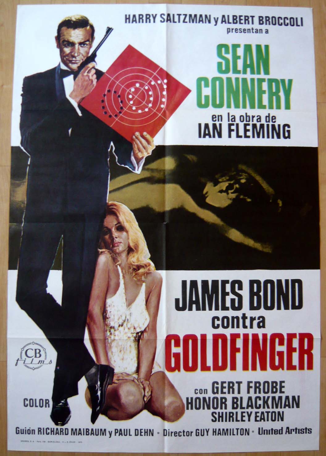 007ゴールドフィンガー スペイン版オリジナルポスター - 映画ポスター