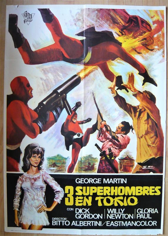 画像1: 3 SUPERHOMBRES EN TOKIO　スペイン版オリジナルポスター