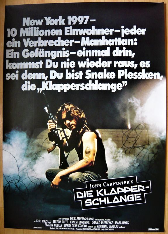ニューヨーク1997 ドイツ版オリジナルポスター - 映画ポスター専門店 