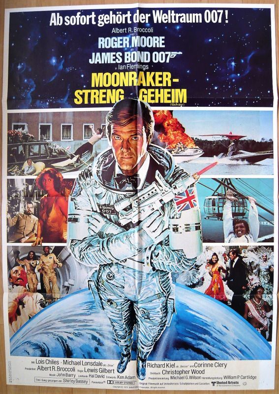 007/ムーンレイカー ドイツ版オリジナルポスター - 映画ポスター専門店 