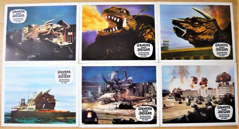 画像1: ガメラ対大魔獣ジャイガー　ドイツ版オリジナルロビーカードセット