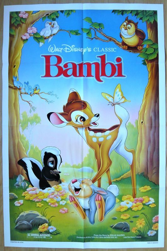画像1: バンビ　US版オリジナルポスター
