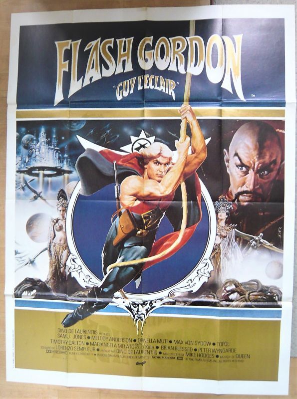 フラッシュ・ゴードン フランス版オリジナルポスター - 映画ポスター 