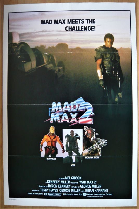 USオリジナル映画ポスターTHE ROAD WARRIOR MAD MAX2 - 印刷物