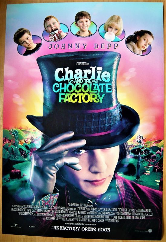 チャーリーとチョコレート工場 US版オリジナルポスター - 映画ポスター 