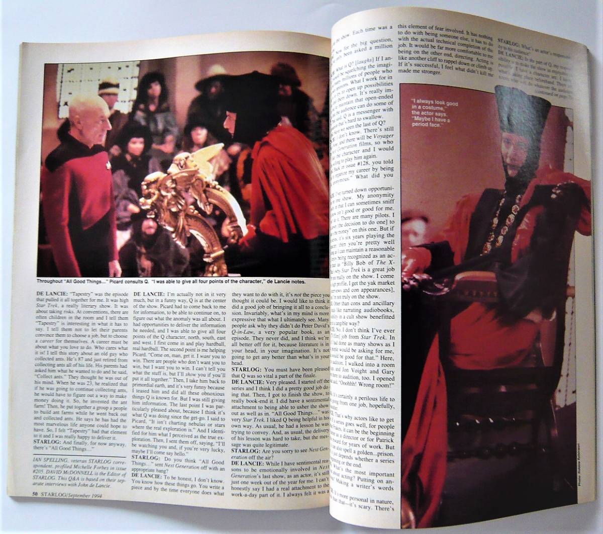 画像2: STARLOG SEP ＃206 タイム・コップ　ロズウェル　スタートレックネクストジェネレーション　半魚人の逆襲