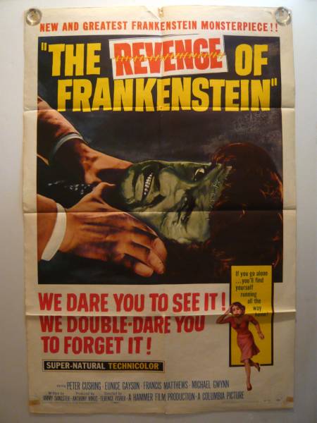 画像1: フランケンシュタインの復讐　US版オリジナルポスター